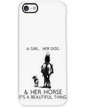 Load image into Gallery viewer, A Girl Her Dog Her Horse It's A Beautiful Thing Phone case