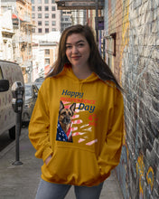 Load image into Gallery viewer, German Shepherd Happy Independence Day 4th Of July Gift For Dog Lovers Hoodie