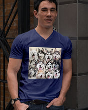 Load image into Gallery viewer, Many Love Husky Siberian On Phone Case Gift For Husky Lovers Guys V-Neck