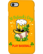 Load image into Gallery viewer, Baseball Drink Beer Day St Patrick's Day Gift For Baseball Lovers Phone case