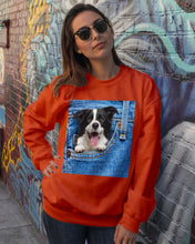 Load image into Gallery viewer, Border Collie In Denim Pocket Gift For Dog Lovers Sweatshirt