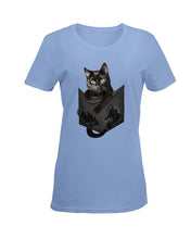 Load image into Gallery viewer, Cat In Your Front Pocket Perfect Gift For Friends Who Loves Cat Ladies Tee