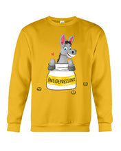 Load image into Gallery viewer, Funny Donkey Anti Depressant Meaning Gift For Women Sweatshirt