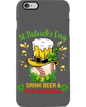 Load image into Gallery viewer, Baseball Drink Beer Day St Patrick's Day Gift For Baseball Lovers Phone case