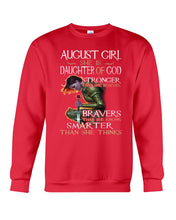 Load image into Gallery viewer, August Girl Daughter Of God Meaningful Gift For Women Sweatshirt