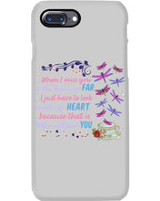 Load image into Gallery viewer, Butterflies When I Miss You I Just Have To Look Inside My Heart Gift For Lover Phone case