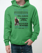 Load image into Gallery viewer, Look Right Beside You Eagle Mom Gift For Son Hoodie