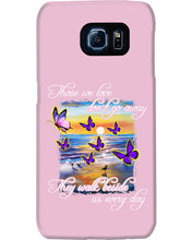 Load image into Gallery viewer, Butterfly Sunset On Beach Those We Love Don't Go Away Gift For Lover Phone case