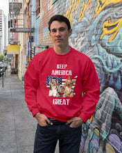 Load image into Gallery viewer, Keep America Great Yorkshire Terrier Gift For Dog Lovers Sweatshirt