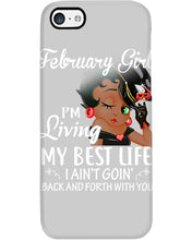 Load image into Gallery viewer, Betty Boop February Girl Living My Best Life Birthday Meaningful Gift Phone case