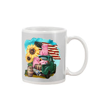 Load image into Gallery viewer, Black Phone Case With Pig Sunflower Gift For Pig Lovers Mug