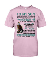 Load image into Gallery viewer, Look Right Beside You Eagle Mom Gift For Son Guys Tee