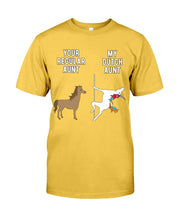 Load image into Gallery viewer, Funny Unicorn Difference Between Your Regular Aunt And My Dutch Aunt Guys Tee