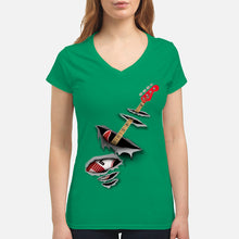Load image into Gallery viewer, Funny Bass Inside Gift For Music Lovers Ladies V-Neck