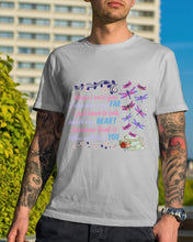 Load image into Gallery viewer, Butterflies When I Miss You I Just Have To Look Inside My Heart Gift For Lover Guys Tee