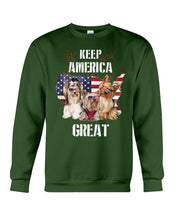 Load image into Gallery viewer, Keep America Great Yorkshire Terrier Gift For Dog Lovers Sweatshirt