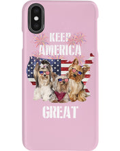 Load image into Gallery viewer, Keep America Great Yorkshire Terrier Gift For Dog Lovers Phone case