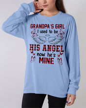 Load image into Gallery viewer, Grandpa's Girl I Used To Be His Angel Gift For Men Unisex Long Sleeve