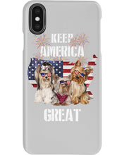Load image into Gallery viewer, Keep America Great Yorkshire Terrier Gift For Dog Lovers Phone case