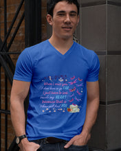 Load image into Gallery viewer, Butterflies When I Miss You I Just Have To Look Inside My Heart Gift For Lover Guys V-Neck