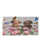 Load image into Gallery viewer, Gift For Dog LoversChesapeake Bay Retriever With Peonies Cloth Face Mask