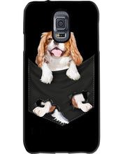 Load image into Gallery viewer, Cavalier King Charles Spaniel In Pocket - Dogs Lovers Gift Phone case