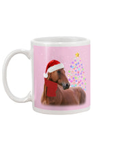 Load image into Gallery viewer, Cute Horse With Santa Hat Lovely Christmas Tree Gift For Horse Lovers Mug