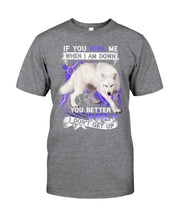 Load image into Gallery viewer, If You Kick Me When I Am Down You Better Pray Trending Guys Tee