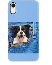 Load image into Gallery viewer, Border Collie In Denim Pocket Gift For Dog Lovers Phone case