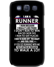 Load image into Gallery viewer, I Am A Runner I Run Because I Really Like Food Custom Design Phone case