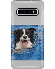 Load image into Gallery viewer, Border Collie In Denim Pocket Gift For Dog Lovers Phone case