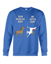 Load image into Gallery viewer, Funny Unicorn Difference Between Your Regular Aunt And My Dutch Aunt Sweatshirt