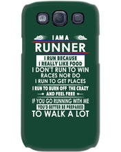 Load image into Gallery viewer, I Am A Runner I Run Because I Really Like Food Custom Design Phone case