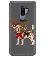 Load image into Gallery viewer, Beagle Gorgeous Reindeer Xmas Lights Gift For Dog Lovers Phone case