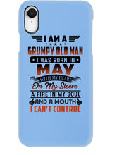 Load image into Gallery viewer, I'm A Grumpy Old Man I Was Born In May With My Heart Phone case
