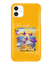 Load image into Gallery viewer, Butterfly Sunset On Beach Those We Love Don't Go Away Gift For Lover Phone case