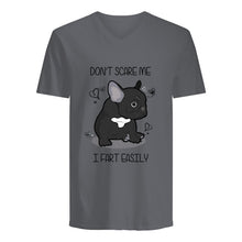 Load image into Gallery viewer, Don't Scare Me I Fart Easily Gift For Dog Lovers Guys V-Neck