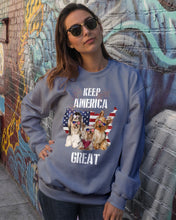 Load image into Gallery viewer, Keep America Great Yorkshire Terrier Gift For Dog Lovers Sweatshirt