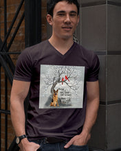 Load image into Gallery viewer, German Shepherd They Walk Beside Us Everyday Special Custom Design Guys V-Neck