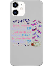 Load image into Gallery viewer, Butterflies When I Miss You I Just Have To Look Inside My Heart Gift For Lover Phone case