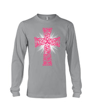 Load image into Gallery viewer, Cross Breast Cancer Awareness Special Custom Design Unisex Long Sleeve