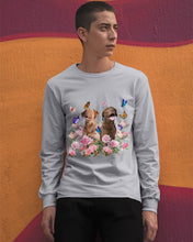 Load image into Gallery viewer, Gift For Dog LoversChesapeake Bay Retriever With Peonies Unisex Long Sleeve