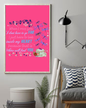 Load image into Gallery viewer, Butterflies When I Miss You I Just Have To Look Inside My Heart Gift For Lover Vertical Poster