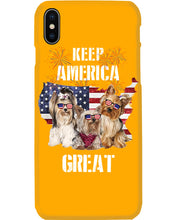 Load image into Gallery viewer, Keep America Great Yorkshire Terrier Gift For Dog Lovers Phone case