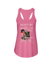 Load image into Gallery viewer, August Girl Daughter Of God Meaningful Gift For Women Ladies Flowy Tank