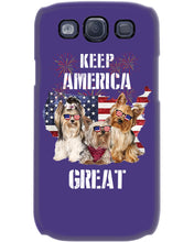 Load image into Gallery viewer, Keep America Great Yorkshire Terrier Gift For Dog Lovers Phone case