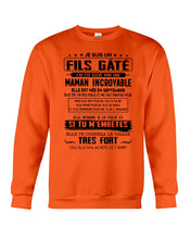 Load image into Gallery viewer, Fils Gâté J'ai Été Élevé PẢ Une Maman Incroyable En Septembre Sweatshirt