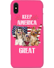 Load image into Gallery viewer, Keep America Great Yorkshire Terrier Gift For Dog Lovers Phone case