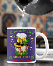 Load image into Gallery viewer, Baseball Drink Beer Day St Patrick's Day Gift For Baseball Lovers Mug