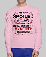 Load image into Gallery viewer, I'm Just Loved Protected And Well Taken Care Of My Mother Gift For Daughter Unisex Long Sleeve